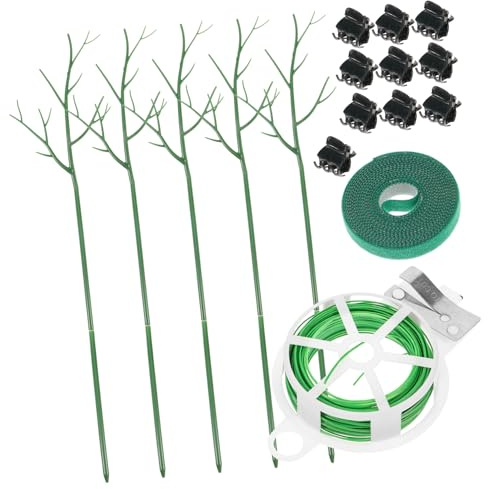 Parliky Support Plantes Grimpantes Jardin Ensemble Treillis Escalade Plastique Extérieur Intérieur pour Fleurs et Vignes Tuteurs Pliables pour Rosiers et Plantes Pot