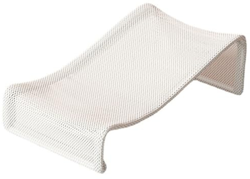 CLISPEED Babybadewannensitz Babybadehilfe Babybadewannenstütze mit Netz Babybadewannenauflage Kompatibel mit Meisten Babybadewannen für Sicheres Baden
