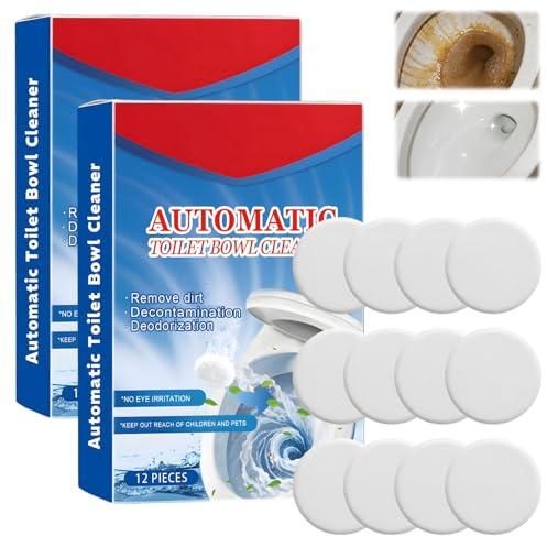 24pcs Spülkasten Tabs Klostein Wc Reiniger Tabs Klosteine Spülkastentabs Reinigt Toiletten Effizient Und Entfernt Dauerhaft Gerüche Geeignet für Toiletten Tanks Badezimmer Küchen Und Rohre