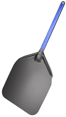 OPIGJUFD Pala Per Pizza Pala for pizza rettangolare non perforata da 12 pollici con rivestimento in alluminio duro, accessori for forno(Blue Handle)