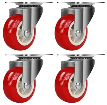 2/4pcs Heavy-duty Casters Rotating Wheels 360 Degree Silent Used For Furniture Handcarts Display Racks Etc(4pcs)