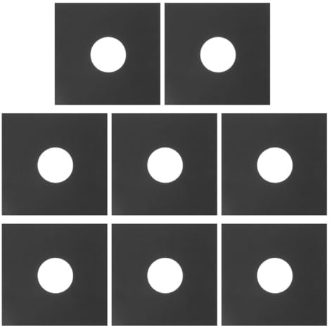 AKOOSY 8 Fundas Interiores para Discos de Vinilo de Cartón Kraft Doble Capa Protección Antiestática Organizador Práctico para Colecciones de Vinilos Uso Doméstico y Profesional