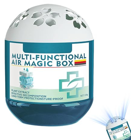 Indoor Air Purification Dust Removal Magic Box, Multi-Functional Air Magic Box, Automatic Dust Collector with Plant-Based Formula, for Home, Office, Bedroom, Pet Areas (1PC)