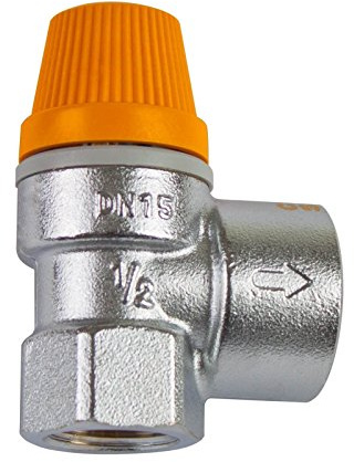 Caleffi Solar-Sicherheitsventil 1/2 x 10 bar 253040 | Überdruckventil, Druckbegrenzungsventil, Membranventil, 253040