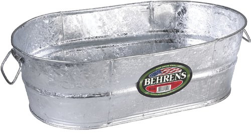 Behrens Tub 10.5 Gal Oval Galvanized