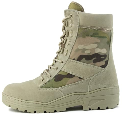 Savage Island Desert Camo Army Combat Patrol Tactical Boots Military (12 UK, Sav Camo)