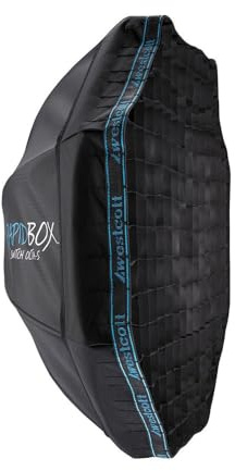 Westcott 40-Degree Egg Crate Grid for Photographers and Filmmakers with Lens Flare Elimination, Touch Fastener, and Beam Angle Narrowing (Black)