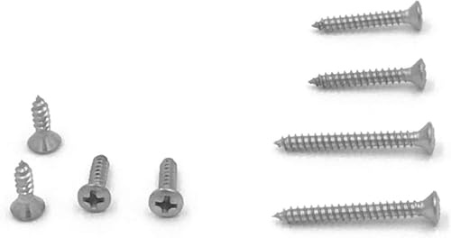 #4 Phillips Oval Head Sheet Metal Screws 18-8 Stainless Steel (100, #4 x 3/4)