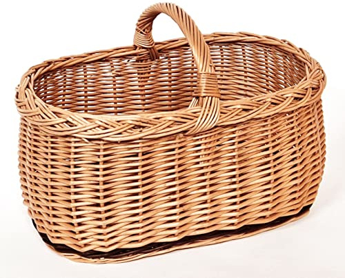 Einkaufskorb Pilzkorb Autokorb aus Weide 45 x 28 cm 7010521-2F