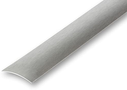 (23,99EUR/m) 50 x 1500 mm Edelstahl Übergangsprofil selbstklebend matt geschliffen/gebürstet 1,00 mm Materialstärke