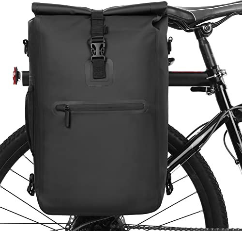 ERYUE Fahrradtasche,3-in-1 wasserdichte Fahrradtasche Fahrrad Gepäckträgertasche Rucksack Umhängetasche Outdoor Radfahren Pendeltasche Pack mit Laptopfach