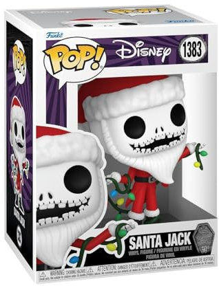 Funko Pop! Disney: The Night Before Christmas 30th - Santa Jack Skellington - Disney: The Nightmare Before Christmas - Figurine en Vinyle à Collectionner - Idée de Cadeau - Produits Officiels