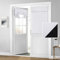 HOMEIDEAS Cortinas 100% opacas para puerta francesa, cortinas de privacidad para ventana, persianas de oscurecimiento de habitación de 26 x 40 pulgadas, persianas de ventana con aislamiento térmico