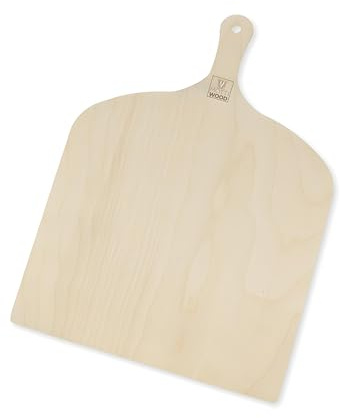 Mottiwood Pizzaschaufel aus 100 % Birkenholz, maximale Festigkeit und Griffigkeit, Pizzabrett für Ofen, Made in Italy