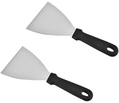CIYODO 2stücke Teiliges Multifunktionales Edelstahl Back Grillspachtel Hitzebeständig Spülmaschinengeeignet Zum Schneiden Und Servieren Von Kuchen Pizza Und Gebäck Küchenhelfer Für Backzu
