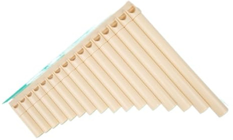 Panflöte Panflöte lernen 18-Pfeifen Spezial-Einsteiger-Panflöte C-gestimmtes Blasinstrument(White)
