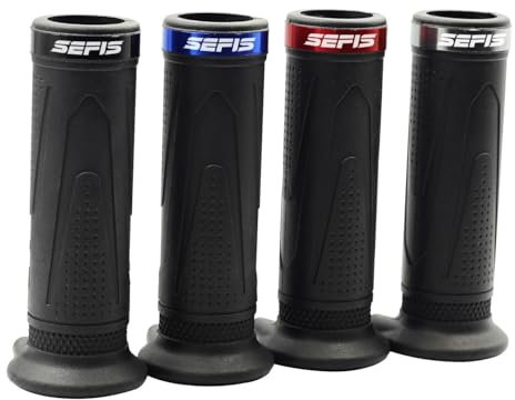 SEFIS Luxury Heizgriffe Motorrad Griffheizung Motorrad ATV zubehör Grips Sportgripp heizgriffe Motorrad 22mm griffheizung Quad (Rot)