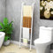 MOFLUT Toallero independiente de 4 niveles, riel de pared, escalera decorativa, para mantas/toallas, baño, dormitorio, sala de estar, color blanco