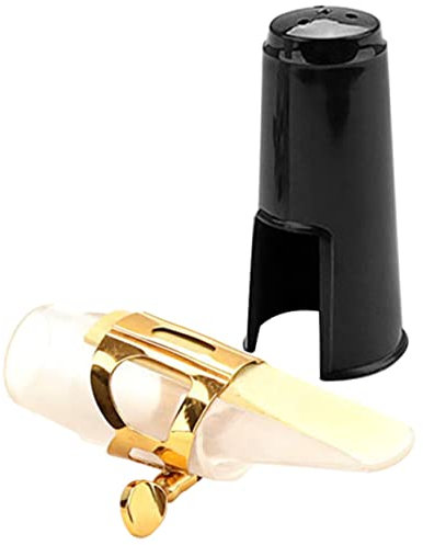 BESTonZON Mundstück Für Altsaxophon Mit Metallschnalle Und Kunststoffkappe Für Musikinstrumente Passend Für Saxophon Und Klarinette Einfach Zu Bedienen