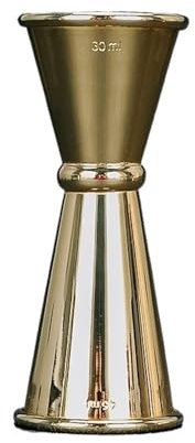 CHFYIJYHM Double Jigger à Cocktail de Style Japonais, Mesure précise for Les Recettes de Cocktails, for Le Style Bar à Domicile(30 45ml Gold)