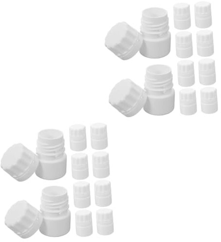 Ipetboom 2 Sets Flaschen Für Tabletten Tragbarer Pillen-aufbewahrungsbehälter Leere Pillen-tablettenspenderflaschen Leichte Hülle Für Medikamentenhalter 10 Stück * 2