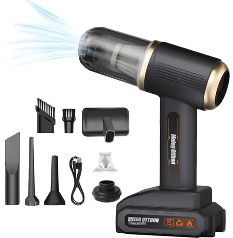 Handheld Vacuum Cleaner, 21000PA Powerful Suction Mini Portable Car Vacuum Cleaner Suitable for Home, Car, Office (Gold 02)