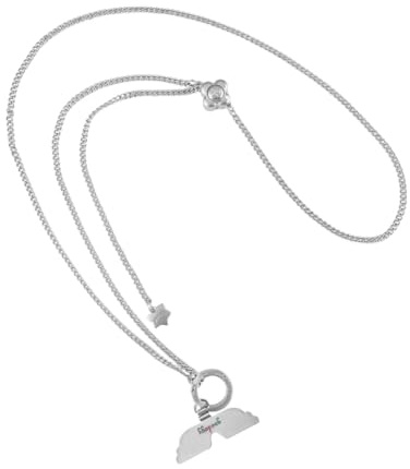 GOODAYY Phone Lanyard Metal Chain, Phone Strap Crossbody Adjustable Length with Ultra Thin Metal and Nylon Patch, Anti Theft Universal Phone Accessory for Neck Compatible for Most Phones (Silver)