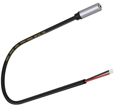 Vynetra 30cm Female Port 3.5mm To Bare Wire Open End 3Pin Connector Cable Cord Wire For Earphone And Headphone Repair