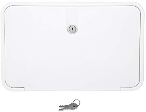Kit doccia portatile per esterni con blocco del tubo flessibile per campeggio, camper, roulotte, box doccia esterna portatile (bianco)