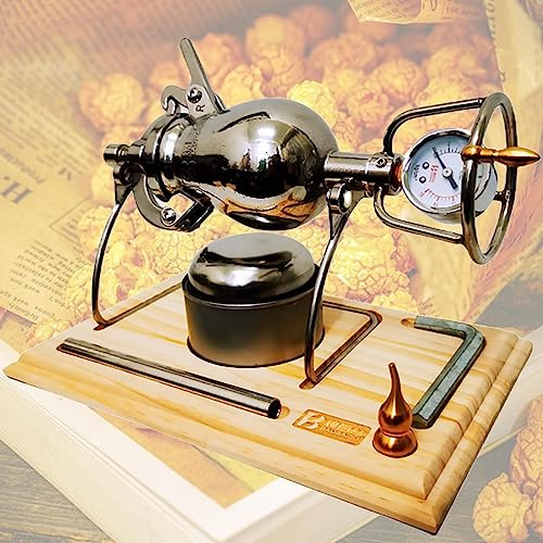 máquina para hacer palomitas, Máquina profesional for hacer palomitas de maíz: antigua máquina manual tradicional china de palomitas de maíz, con manómetro, calentamiento lento, for uso doméstico