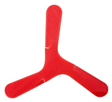 Boomerang Mini Indoor - Gioco Antigraffio per Bambini, Toy Parentale per Gioco in Casa, Rosso