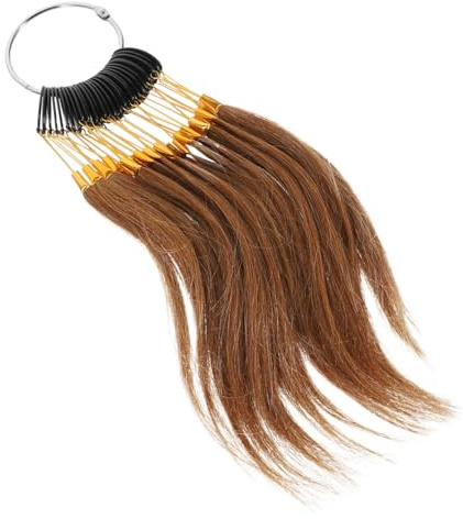 Échantillons de Teinture Capillaire 30 Pièces en Cheveux Humains pour Salon | Professionnel, Toucher Confortable, Stockage Longue Durée, pour Test de Couleur en Coiffure