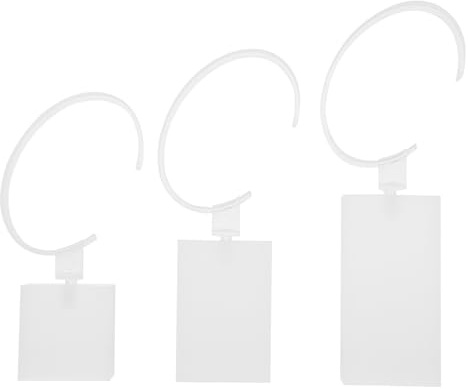 HOMSFOU 3 Stück Acryl Uhrenständer mit C Halterung Uhrenpräsentationsständer in DREI Größen Armband und Uhrenringhalter für Schmuckdisplay und Aufbewahrung