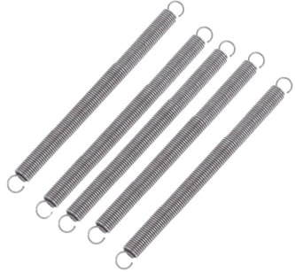 5 Stücke 304 Edelstahl Spannfeder Zugfeder Mit Haken 80mm, Durchmesser 0,5mm, Außendurchmesser 5mm