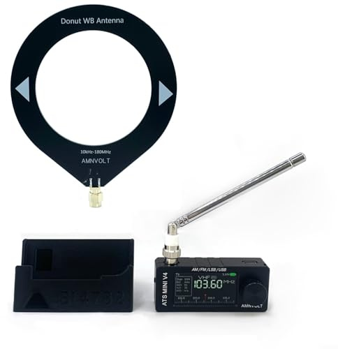 V4 SI4732 - Banda completa para receptor de onda corta DSP, FM/AM/LSB/USB/SSB, recepción, HF/SW/MW/VHF, 150 kHz-30 MHz, pantalla a color IPS de 1,9 pulgadas, control de brillo, batería de 800 mAh