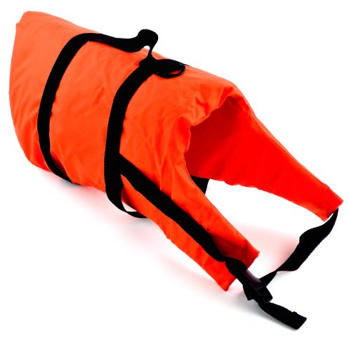 wellenshop Lalizas Hunde-Schwimmweste Gewicht 1-40+ kg Brustumfang 25-82 cm Polyethylen Nylon Orange Bergegriff Hunde-Rettungsweste