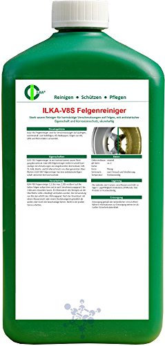 ILKA® - V8S Felgenreiniger sauer | 20L | zur Felgenpflege für Alufelgen, Leichtmetall- und Stahlfelgen, Kfz-Radkappen - Stark-Reiniger für extreme Verschmutzungen | kurze Einwirkzeit