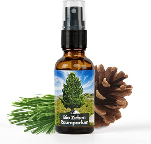 sagl.Tirol Zirbenspray BIO naturrein - Zirben Raumspray, Raumparfum Zirbe - angenehmer Waldduft - Bio Zirbelkiefer Duftspray naturrein - Arven Spray Pinus cembra - Tiroler Naturprodukt (30ml)