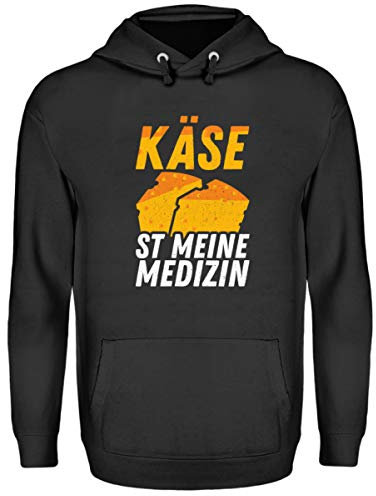 Chorchester Käse ist Meine Medizin Pull à capuche unisexe - Noir - Medium