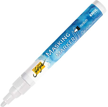 KREUL 18165 Solo Goya Maskering Markör för Akvarellfärg, Genomskinlig, 2-4 mm