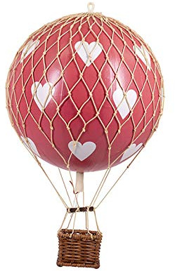 Authentic Models Ballon flottant avec cœurs rouges 18 cm