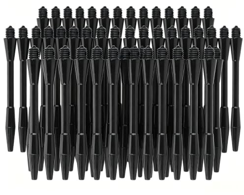 Dartaxel – 100 st 5 cm stark pilskaft med plast PP nylon stångstång för gör-det-själv dart (svart)