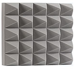 50X50X5cm Schallabsorber Akustikschaumstoff,grau Schalldämmende Polsterung,Schalldämmung,Dämmung,hochdichtem für Raum,Podcasts,Aufnahmestudios(10 Stück) (Farbe : Gray, Größe : 50cm/19.84in)