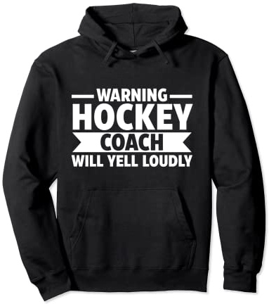 Warnhockey-Trainer Hockey Pullover Hoodie