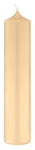Altarkerzen (10% BW Anteil) (Bienenwachs Kerzen Pinie 300 x Ø 80 mm, 4 Stück, Kerzen mit Dornbohrung in RAL Kerzengüte Qualität