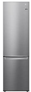 LG GBB72PZVCN1 Réfrigérateur combiné Total No Frost, 384 l, Wine Rack, Porte & Linéaire Cooling, Tiroirs avec Fresh Balancer et Fresh Converter, Tablette pliante, Compresseur Smart Inverter, Inox