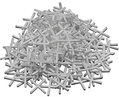 Buddy4Home house accessoires Fliesenkreuze 2mm Set 250 Stück aus robustem Kunststoff weiß Fliesenzubehör Fliesenverlegehilfe Fliesen-Abstandshalter Fugenkreuze