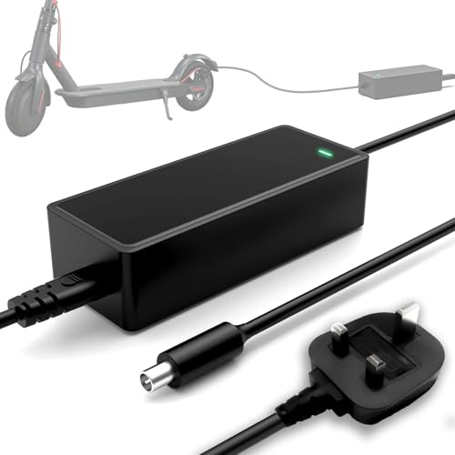 42V 2A Electric Scooter Charger for Xiaomi M365, Pro, Pro 2, 3, 4, 5 Elite, 1s, for Segway Ninebot Scooter G30 ES1 ES2 ES3 ES4 E22E, 36V Battery Charger for Aovo, Bird, Lime, Spin, Skip and More