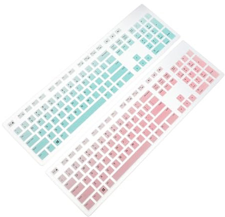 MERRYHAPY Laptop-tastaturschutz-Set 2 Stück Silikon-tastaturabdeckung Für Kb216d Kb216t Km636 Staubdicht Bequem Zu Verwenden Zufällige Farbe