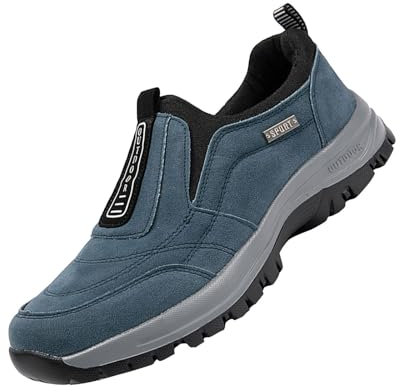Badesocken BarfußSchuhe Herren Wasserdicht Sneaker Modische Herren-Sportschuhe für Frühjahr und , flache Unterseite, leichtes, atmungsaktives Mesh, Leinenschuhe Barfussschuhe Herren Outdoor (Blue, 44)